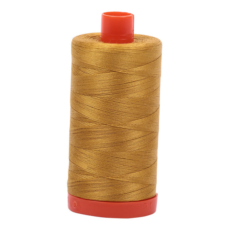 Mako Cotton Thread Solid 50wt 1422yds Mustard