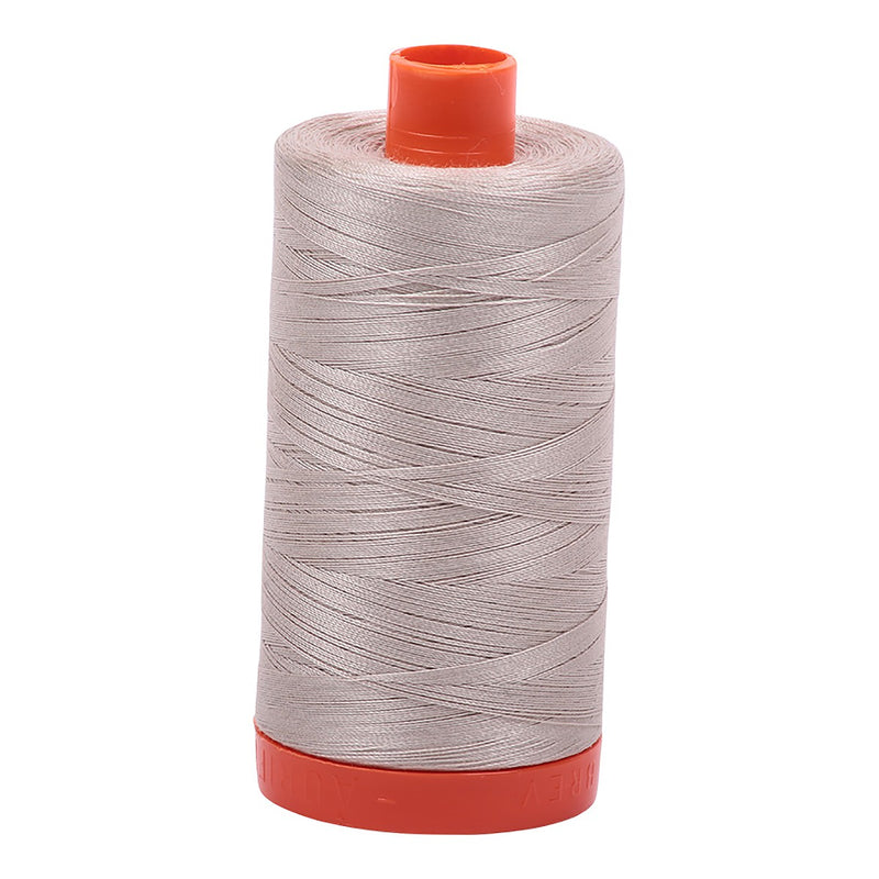 Mako Cotton Thread Solid 50wt 1422yds Pewter