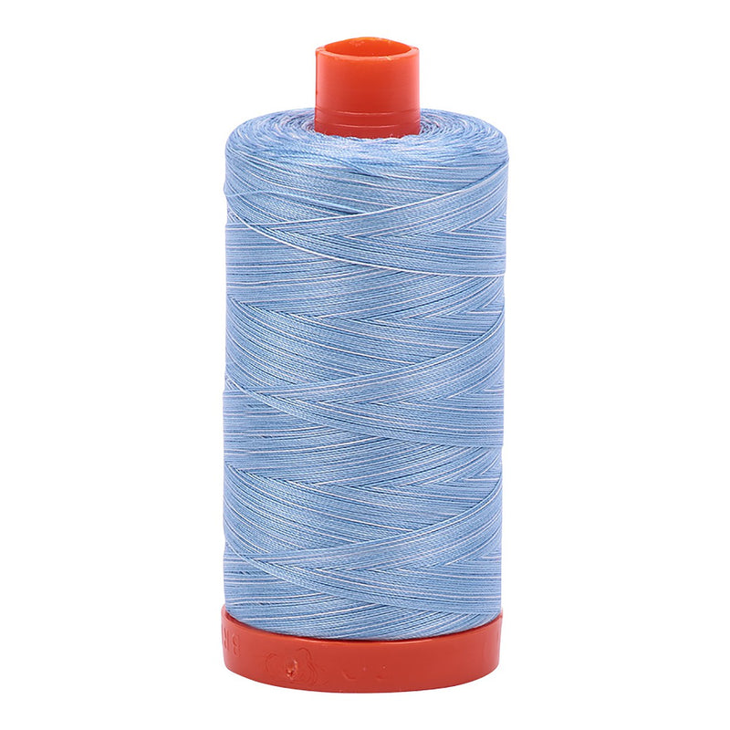 Mako Cotton Embroidery Thread 50wt 1422yds Variegated Stonewashed Denim