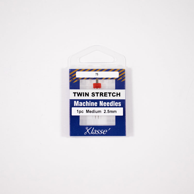 Klasse Twin Stretch 2.5mm/75, 1 Needle