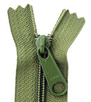 14in Olive Zipper Closed End