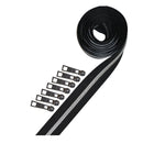 Metallic Zipper Tape Silver