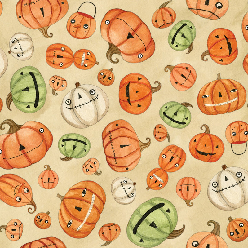 Halloween Whimsy Pumpkins Parchment