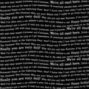 Mad Masquerade Wavy Words Black