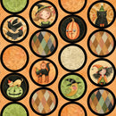 Halloween Whimsy Circles Orange