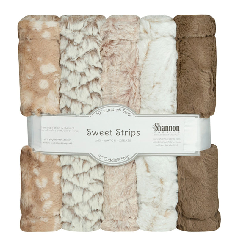 5 Pack of 10in Luxe Cuddle Strips Desert