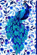 Royal Peacock Party Digital Cuddle Panel