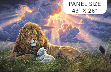 The Lion & The Lamb Panel DP24432-44