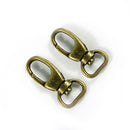 Swivel Snap Hooks (2pk) 1/2in (12mm) - Antique Brass