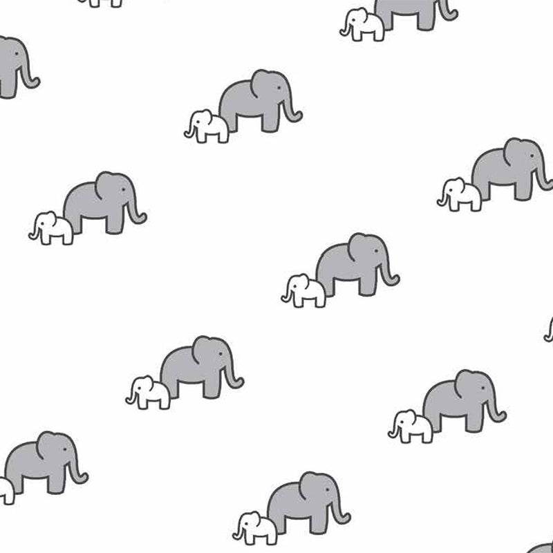 Grey Elephants Cuddle