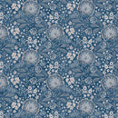 Blue Elizabeth 108in Wide Back Jacobean Allover