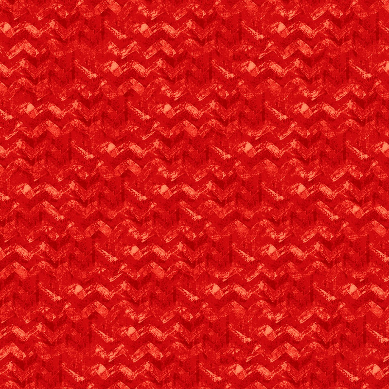 Red Textured Chevron Flannel