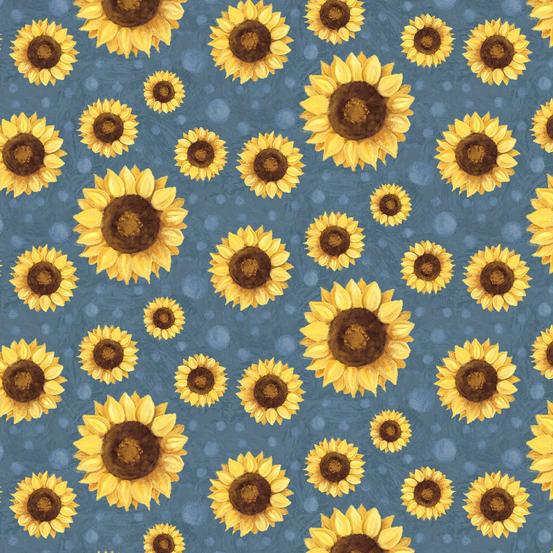 Farm Fresh -  Sun Flowers Blue