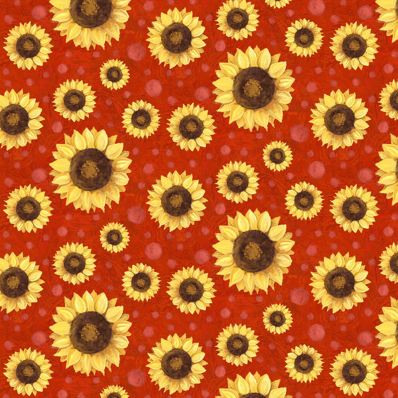 Farm Fresh -  Sun Flowers Red