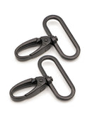 Swivel Hook 1-1/2in Black Metal Set of Two