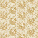 Tan Toss Floral Historical Reproduction 108in Wide Back
