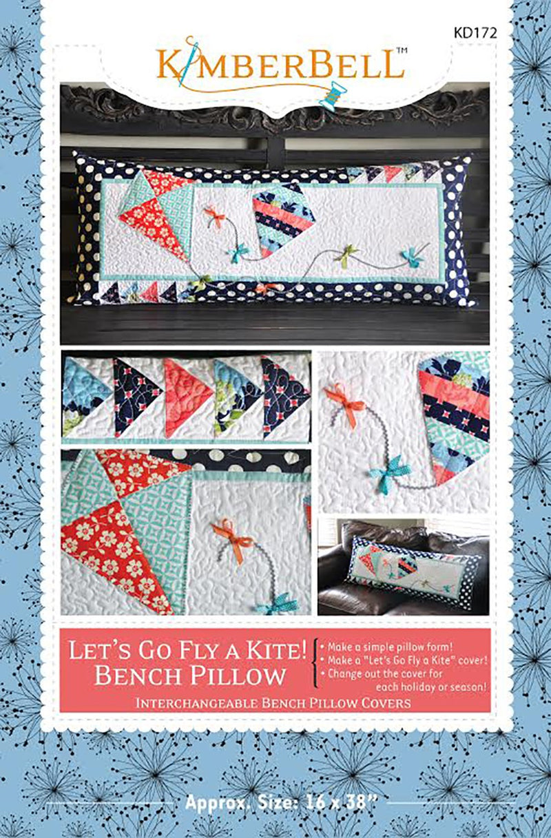 Let's Go Fly A Kite Bench Pillow