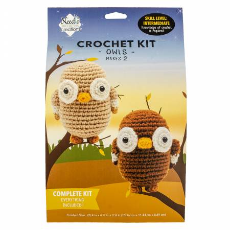 Owl Crochet Kit 2Pc