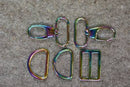 Rainbow 1-1/4in Wide Bag Strap Hardware 5pc