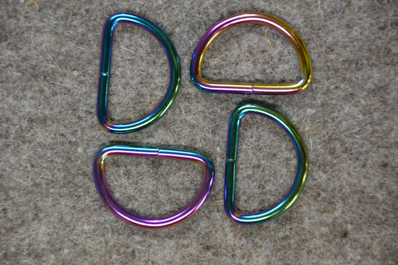Rainbow 1-1/4in D-Ring 4pc