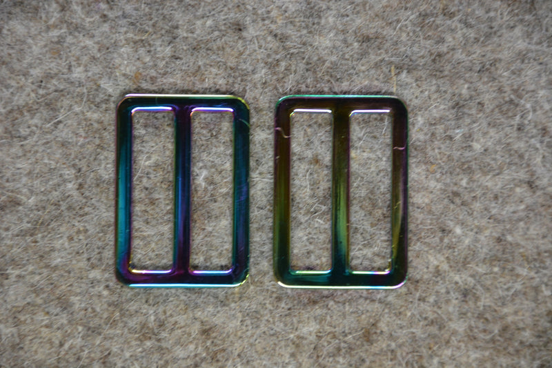 Rainbow 1-1/4in Bag Strap Slides 2pc