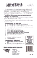 Needlecase and Wool Pincushion