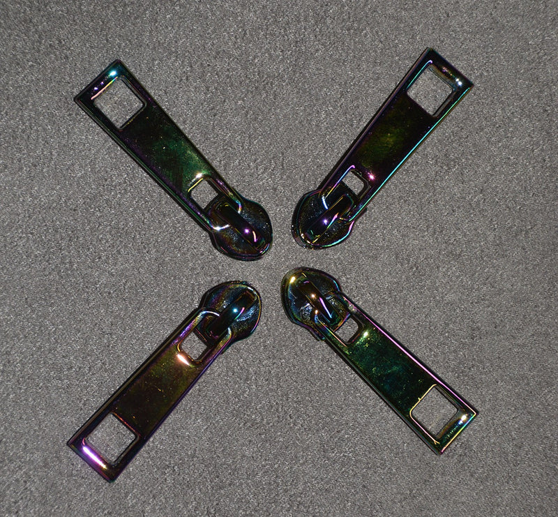Rainbow Zipper Pulls, Pack of 4
