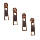 Rose Gold Zipper Pulls, Pack of 4
