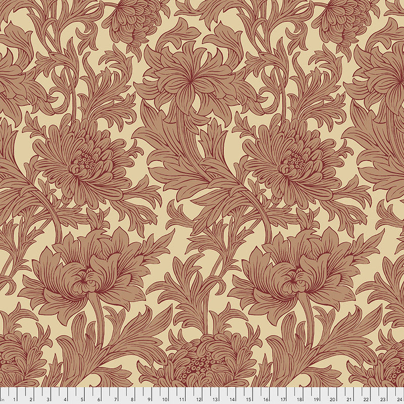 Backing Fabric - Chrysanthemum Toile - Red || Orkney