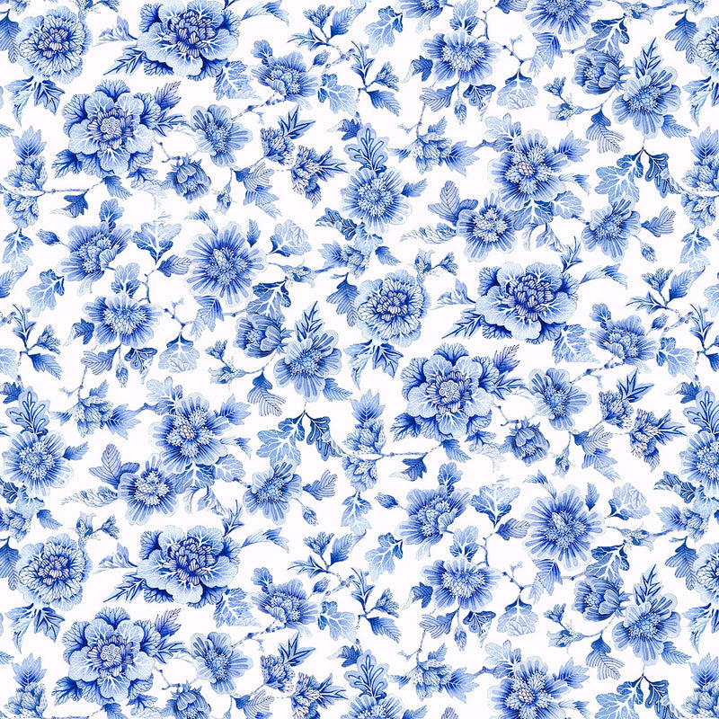 Light Blue Small Floral