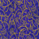 Outline Flowers Purple w/Metallic