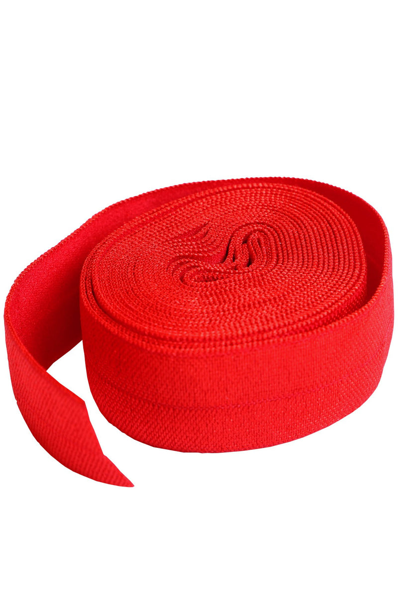Fold-over Elastic 3/4in x 2yd Atom Red