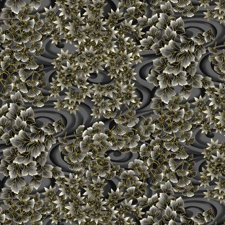 Tsuru Swirling Leaves w/Metallic