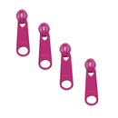 6 Large Tab Zipper Slides Raspberry