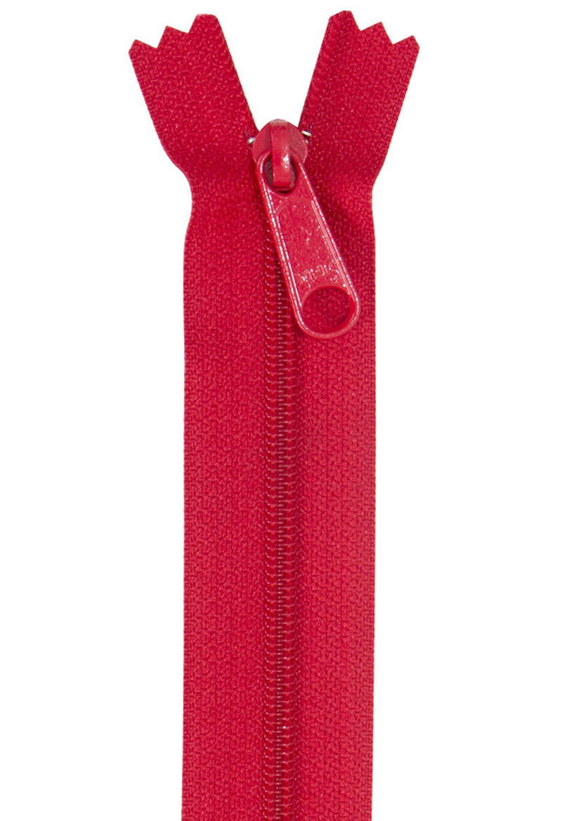 Handbag Zipper 24in Hot Red