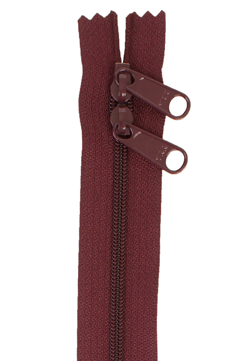 Handbag Zipper 30in Cranberry