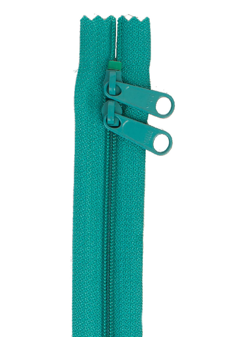 Handbag Zipper 40in Emerald-Double-Slide