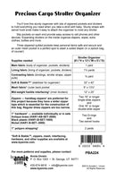 Precious Cargo Stroller Organizer