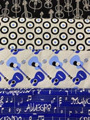 4 One yard cuts Bundle - Music Theme